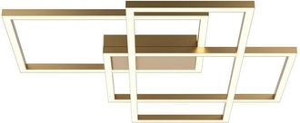 Maytoni Maytoni Rida L&aacute;mpara De Techo Led Semiempotrada Integrada Moderna Dorada De 4300 Lm Con Pantalla Blanca