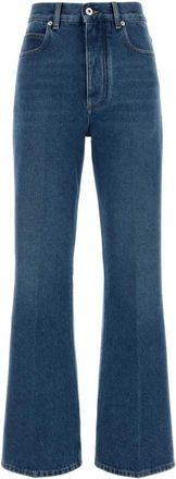 Bottega Veneta Blue Flared Mid Rise Jeans