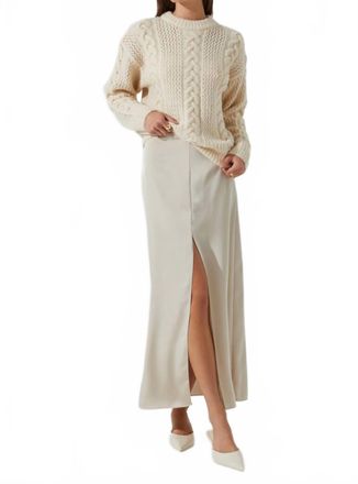 Astr Womens Vitella Skirt In Ecru