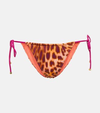 Stella McCartney Slip bikini con stampa leopardata