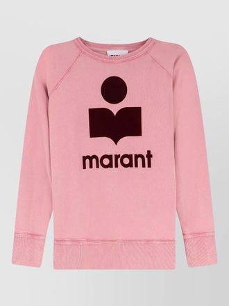 Isabel Marant knit sweatshirt raglan sleeves ribbed hem cuffs
