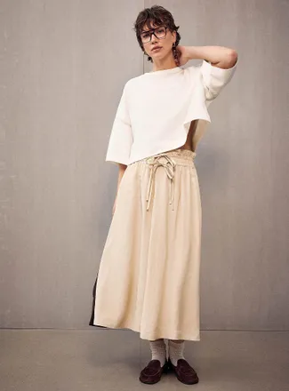 BOSS Womens Vakola pleated waist skirt