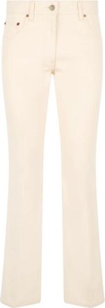 Valentino Garavani Broeken - Dames - Flared Jeans - Beige - W27 - Jeans