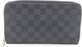 Louis Vuitton Damier Graphite Black Damier Graphite Long Wallet (Bi-Fold) (Pre-Owned)