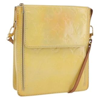 Louis Vuitton Pre-owned Vintage Accessory Pouch - Dames - Pre-owned - Geel - Maat: ONE Size Leer