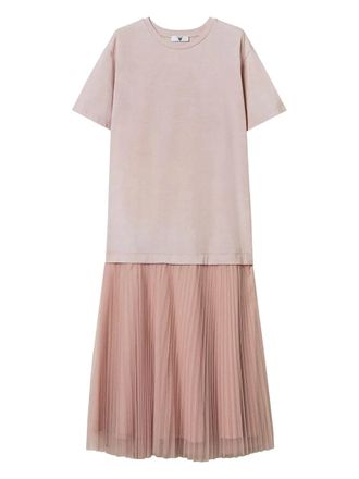Twin-Set layered dress - Pink