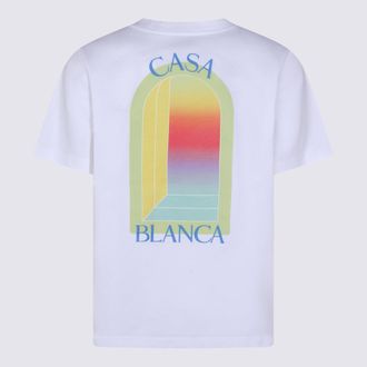 Casablanca Mens T-Shirts And Polos White _100 % Co