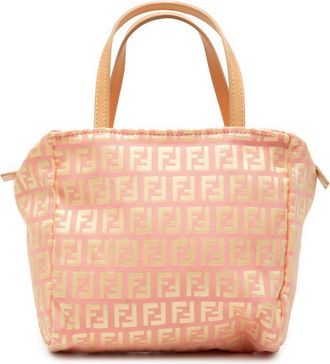 Fendi Pre-owned Fendi Mini Zucchino Canvas Handbag 2435 8N0000 028