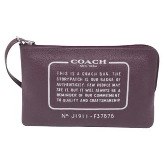 Coach Clutch in Pelle Pre-owned - - Pre-owned - Donna - Viola - ONE SIZE