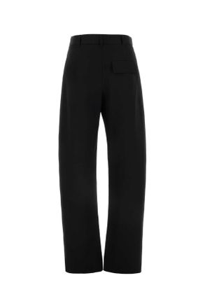 Bottega Veneta Womens Black Twill Pant Exterior: Wool Pantaloni
