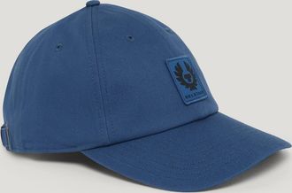 Belstaff Phoenix Logo Cap Unisexs Cotton Marine Blue Size One Size