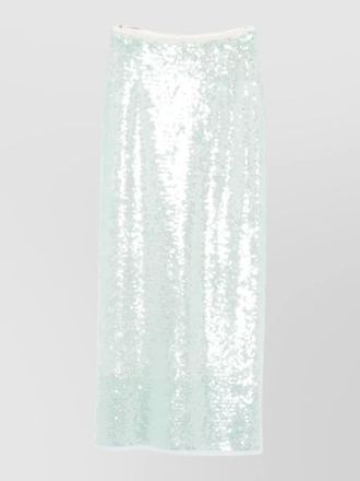 Forte_Forte high waist midi skirt sequin embellishment