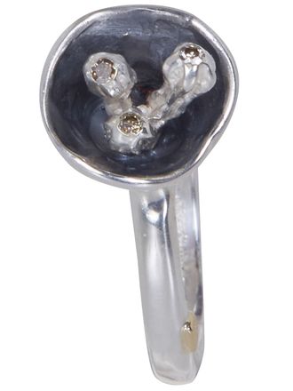 Rosa Maria Tatoom R S St S Dix Co Ring With Setting Sterling Silver An