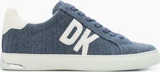DKNY Womens Abeni Lace Up Trainers - Blue/Multi - Size: 4.5
