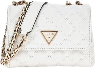 Guess Mini Giully Schoudertas - Dames - Schoudertassen - Wit - ONE Size - Tassen