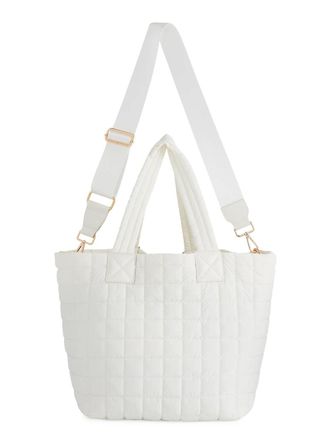 Shiraleah Womens Logan Tote Bag In Pearl