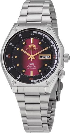 Orient Automatic Pink/Black Dial Stainless Steel Mens Watch RA-AA0B02 R