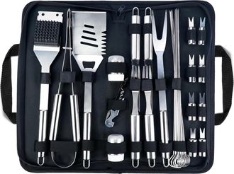 No Brand Juego De Utensilios Para Barbacoa - Juego De 29 Piezas Con Almacenamiento