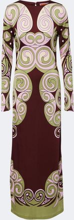 La DoubleJ Kells Swirl jersey maxi dress