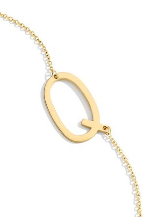 Mint & Lily Statement Initial Necklace in Letter Q at Nordstrom