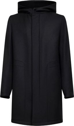 Tagliatore Clift jas met capuchon - Zwart