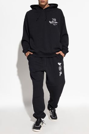 Yohji Yamamoto Sweatpants With Logo, Mens, Black