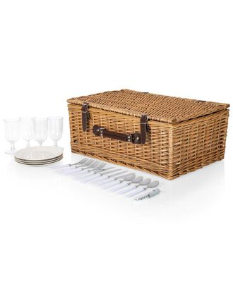 Picnic Time Dnu Picnic Time Belmont Stripe Picnic Basket