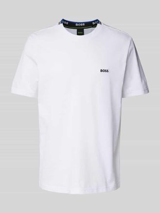 HUGO BOSS Regular Fit T-Shirt mit Label-Stitching Modell TADDY in Weiss, Gr&ouml;&szlig;e XXL