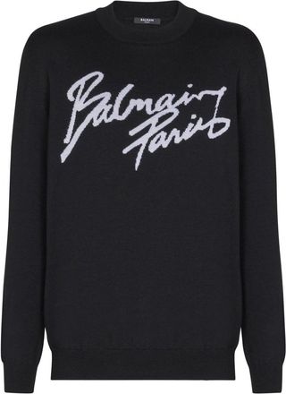 Balmain MERINO WOOL SWEATER Size: XL, colour: BLACK