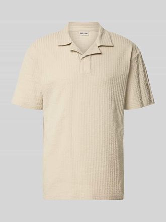 Only & Sons Relaxed Fit Poloshirt aus reiner Baumwolle Modell AUSTIN in Beige, Gr&ouml;&szlig;e XXL
