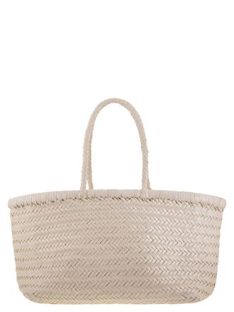 Dragon Bamboo Triple Jump Big Woven Leather Bag