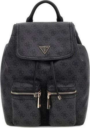 Guess Tassen, Dames, Zwart, ONE Size, Manhattan II Flap Backpack