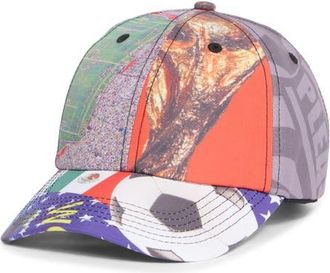 Pleasures World Cup Adjustable Baseball Cap in Multi at Nordstrom