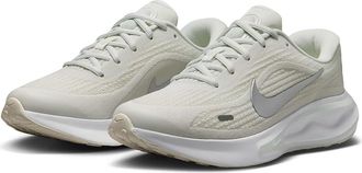 Nike Journey Run Womens Shoes Summit White/Metallic Silver : 10.5 B - Medium, Textile