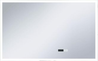 vidaXL Vidaxl - Espejo de baño con led, sensor táctil y reloj 100x60 cm