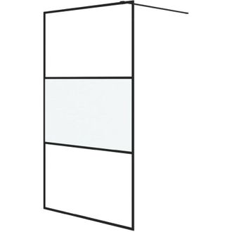 vidaXL Parete Doccia Walk in 115x195 cm Vetro Semi Smerigliato esg - Vidaxl