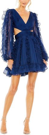 Mac Duggal Corset Ruffle Mini Dress