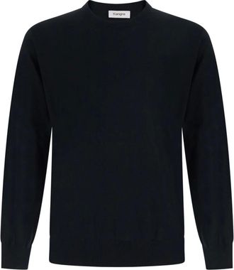 KANGRA Jersey de cuello redondo de lana y cachemira - Knitwear - Hombre - Negro - 3XL