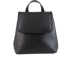 Loni Womens Black Pu Leather Mini Backpack | Cute & Small Handbag | Daypack for Girls & Teenagers