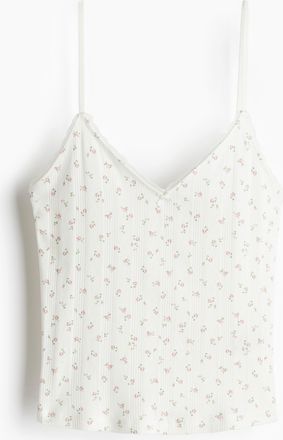 H&M Trägertop aus Pointelle - White