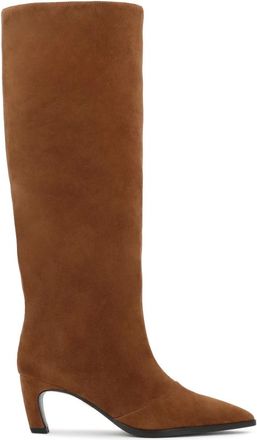 Kazar Schoenen, Dames, Bruin, 41 EU, Suède, Kazar Suède laarzen met een lage hak