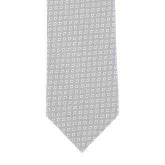 Barba Geometric Pattern Necktie - Gray