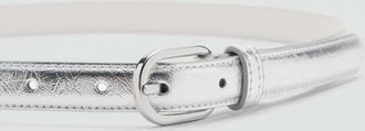 Mango Cintura fibbia metallo argento - Donna - XL - MANGO