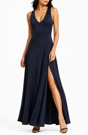 By Design Geneva V-Neck Sleeveless Maxi Dress in Navy Blazer at Nordstrom Rack, Size X-Small