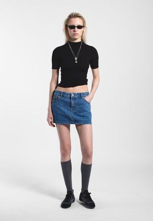 Dr. Denim Tiggy Skirt in Stream Sky Retro at Nordstrom, Size X-Small