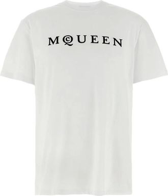 Alexander McQueen Hombre, Camisetas, Blanco, Talla: M