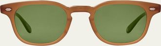 Garrett Leight Mens Sherwood Sun Acetate Square Sunglasses