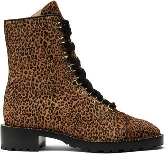 Stuart Weitzman Kolbie Bootie - Dames - Veterlaarzen - Bruin - 37 EU - Leer - Schoenen