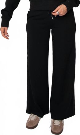 RD Style Erika Drawstring Soft Knit Pant In Black