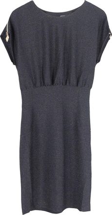 Moschino Love Moschino metallic glitter mini-jurk in zwarte viscose